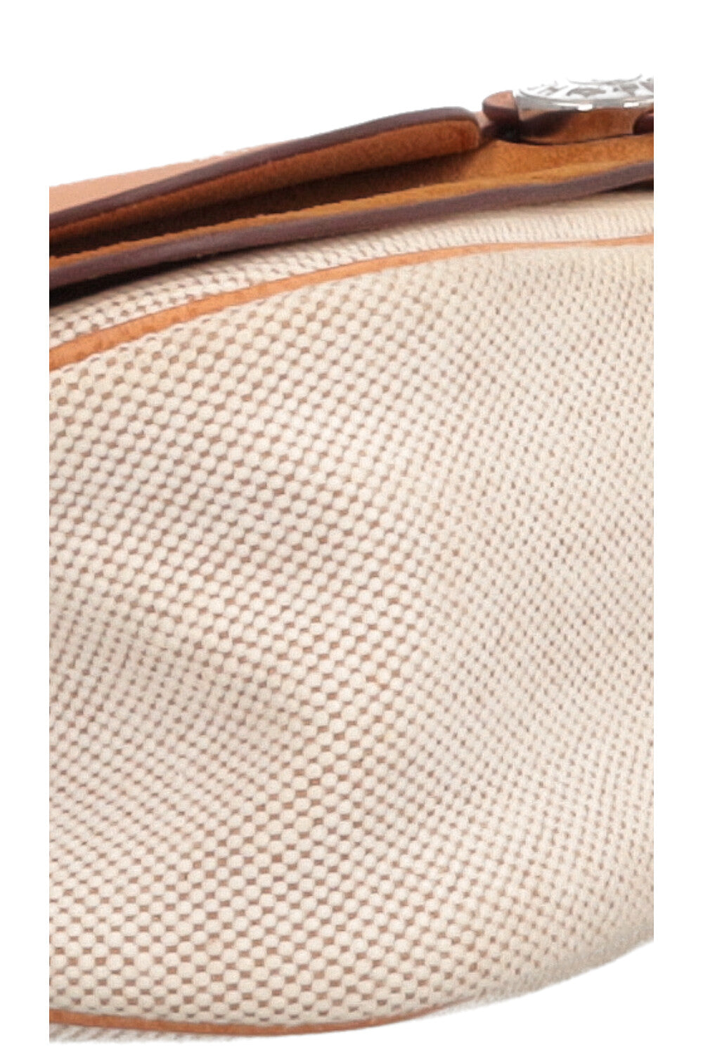 HERMÈS Colorado Shoulder Bag Gold Canvas Vache Liegee