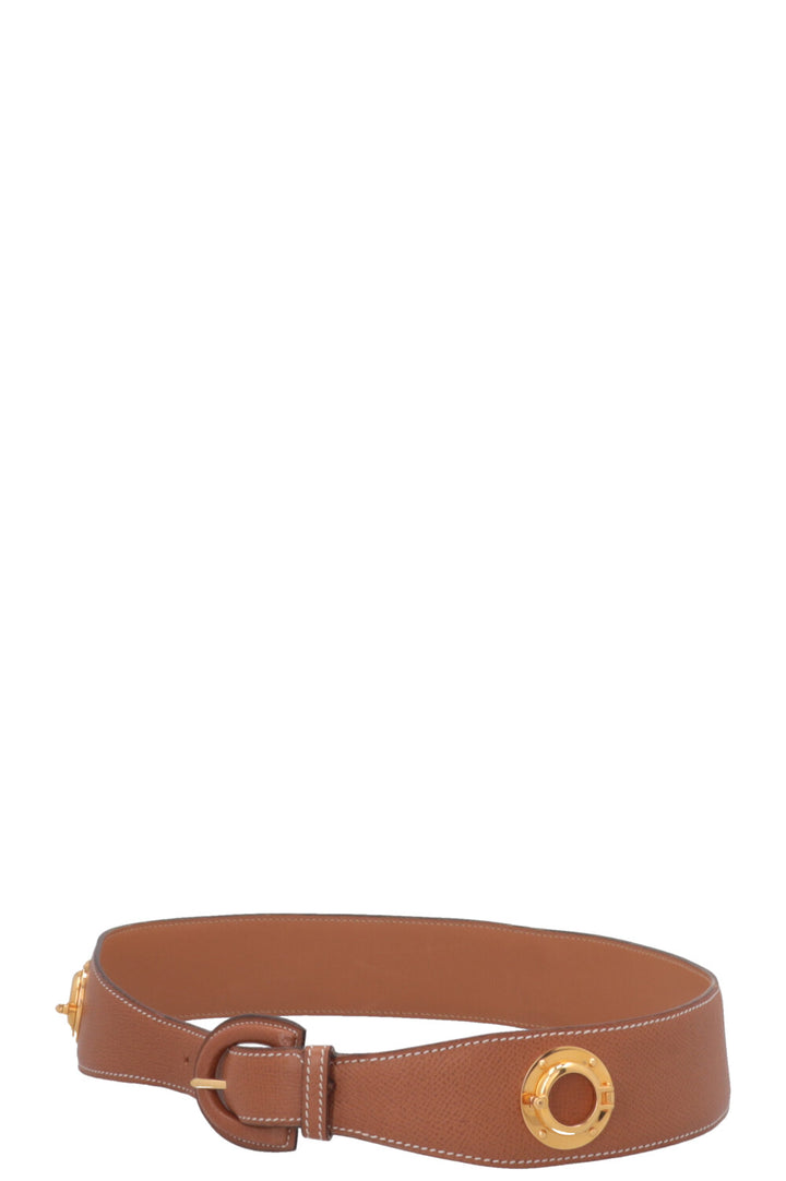 HERMÈS Nautical Belt Epsom Gold