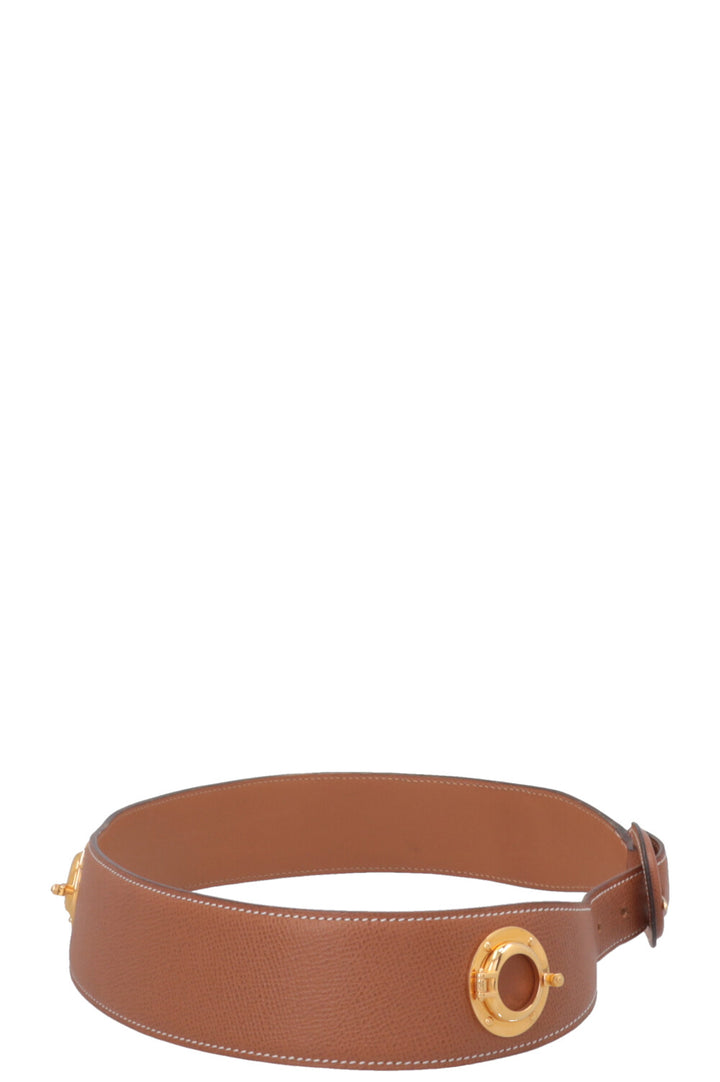 HERMÈS Nautical Belt Epsom Gold