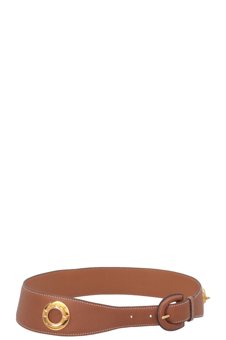 HERMÈS Nautical Belt Epsom Gold