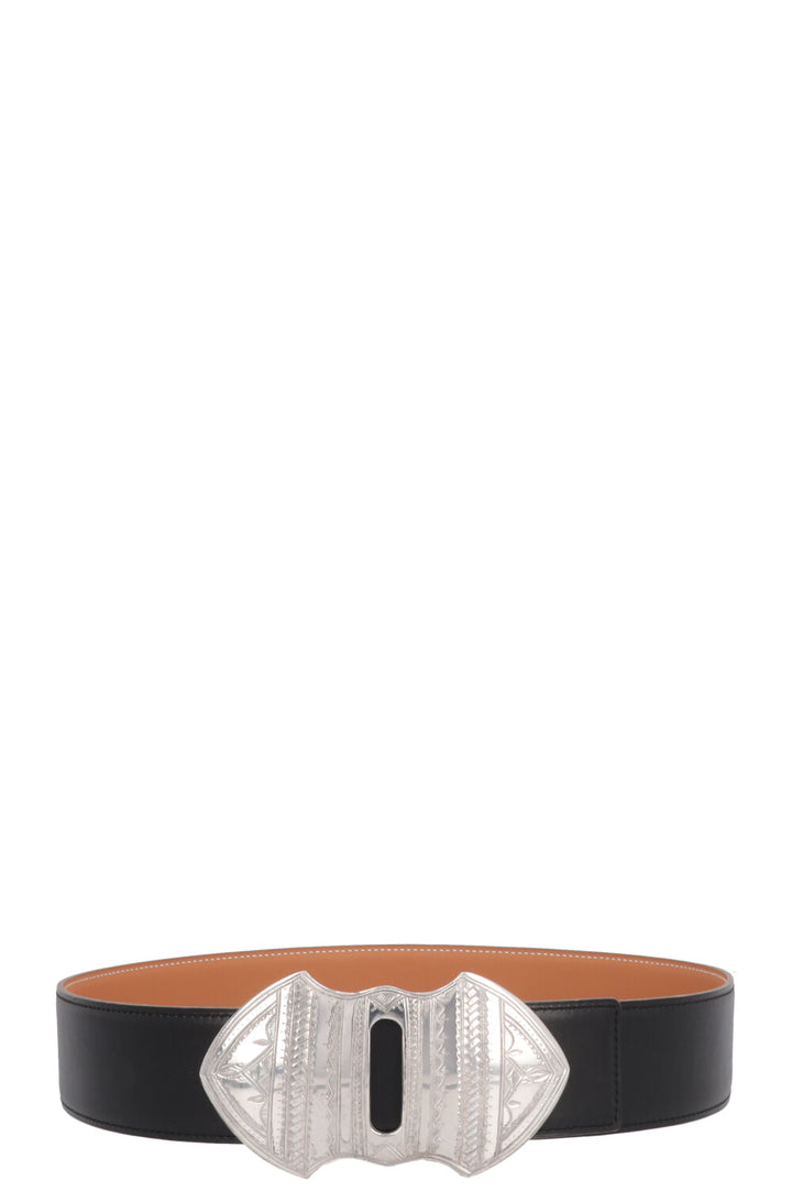 HERMÈS Touareg 40 Belt Black Gold