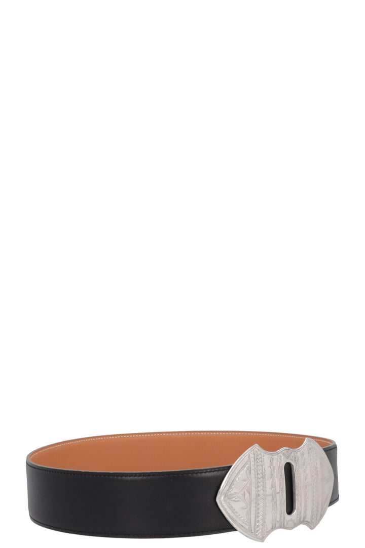 HERMÈS Touareg 40 Belt Black Gold