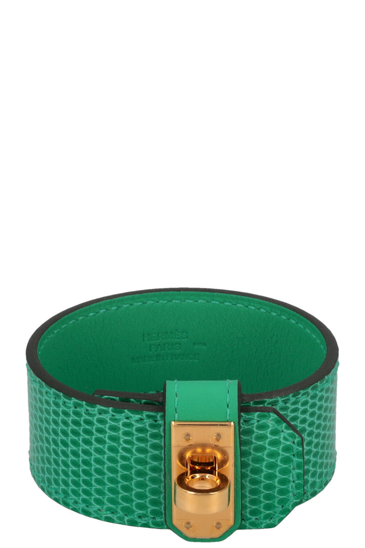Bracelet HERMÈS Kelly Twist Petit Lézard Menthe