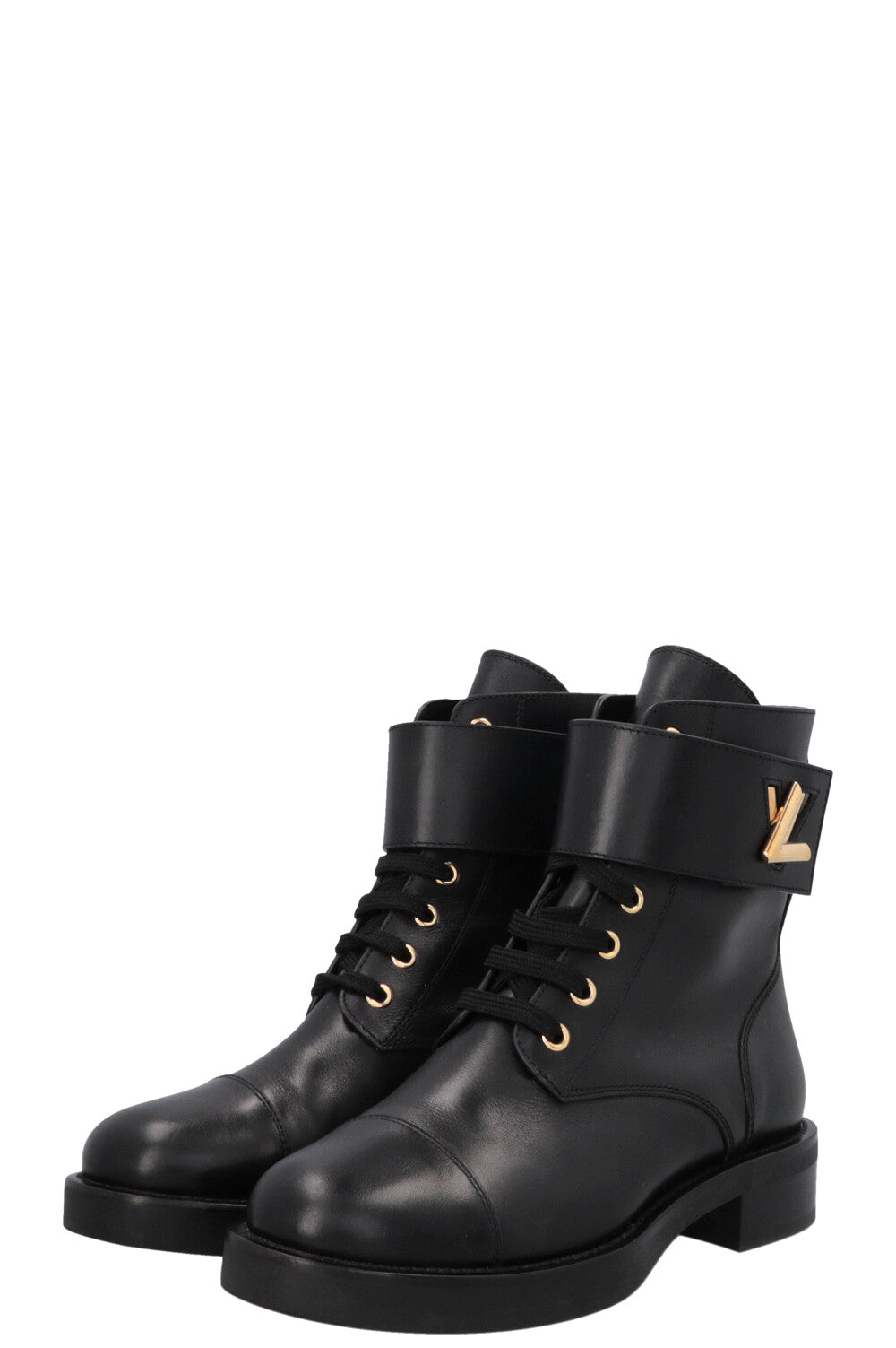 LOUIS VUITTON Wonderland Ranger Boots Leather Black