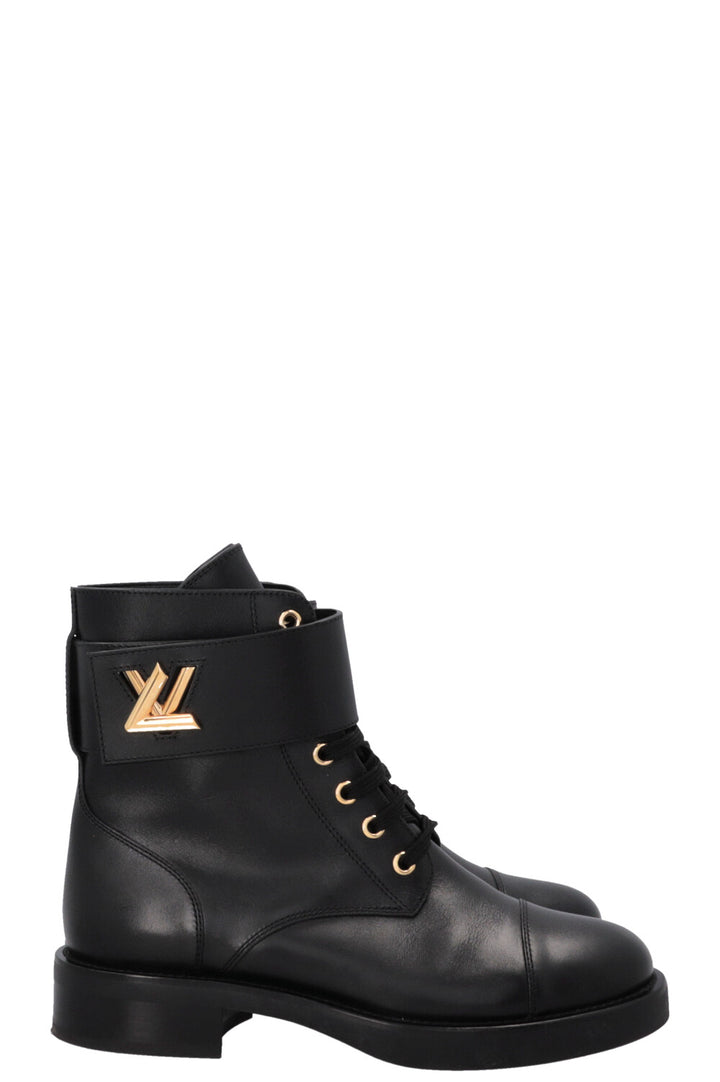 LOUIS VUITTON Wonderland Ranger Boots Leather Black