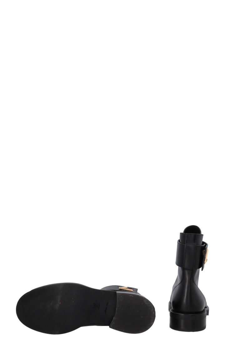 LOUIS VUITTON Wonderland Ranger Boots Leather Black