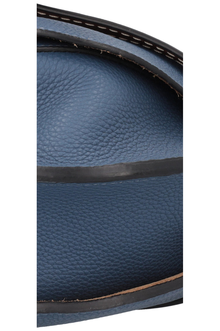 LOEWE Small Gate Bag Leather Navy Brown
