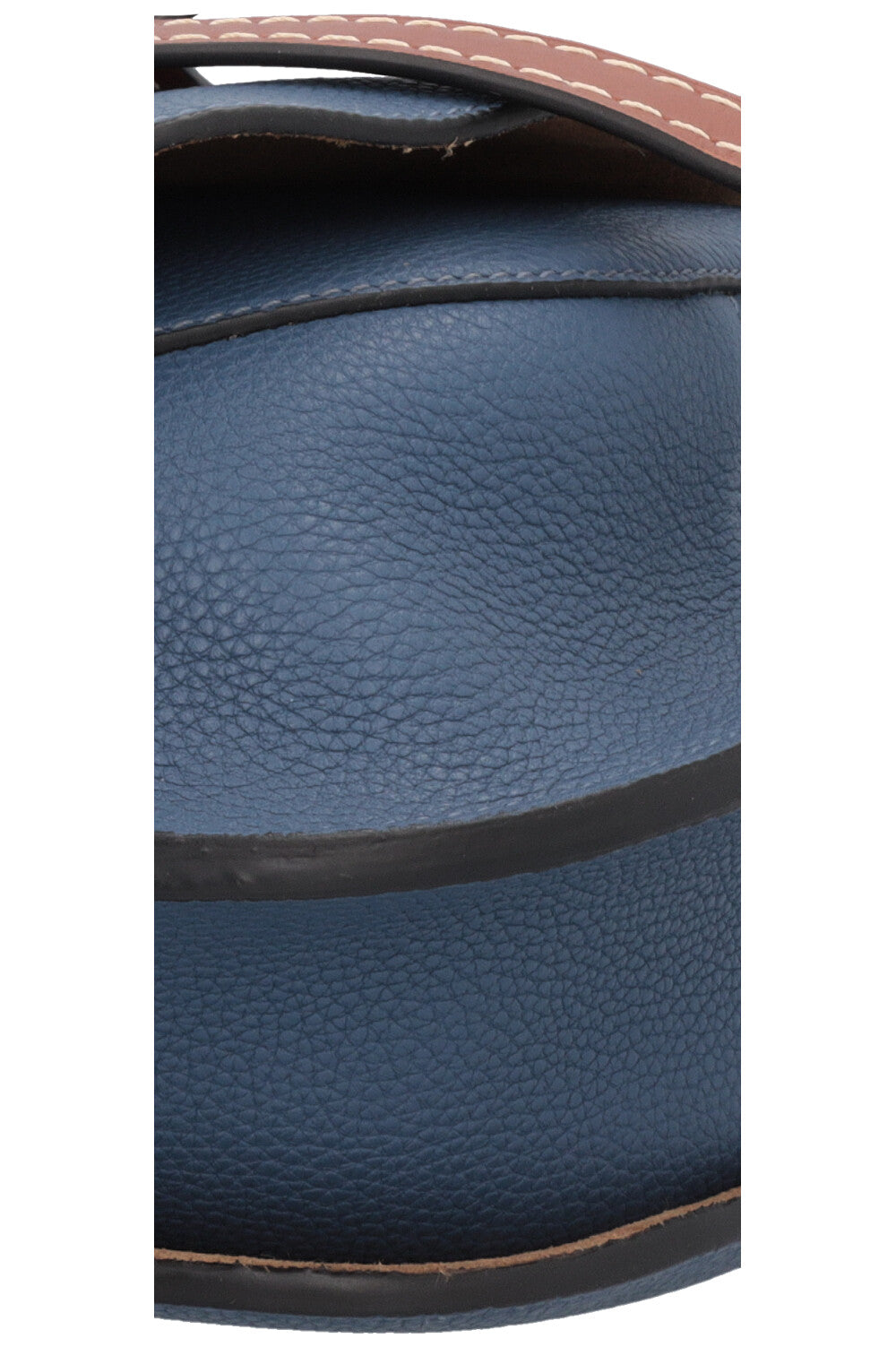 LOEWE Small Gate Bag Leather Navy Brown