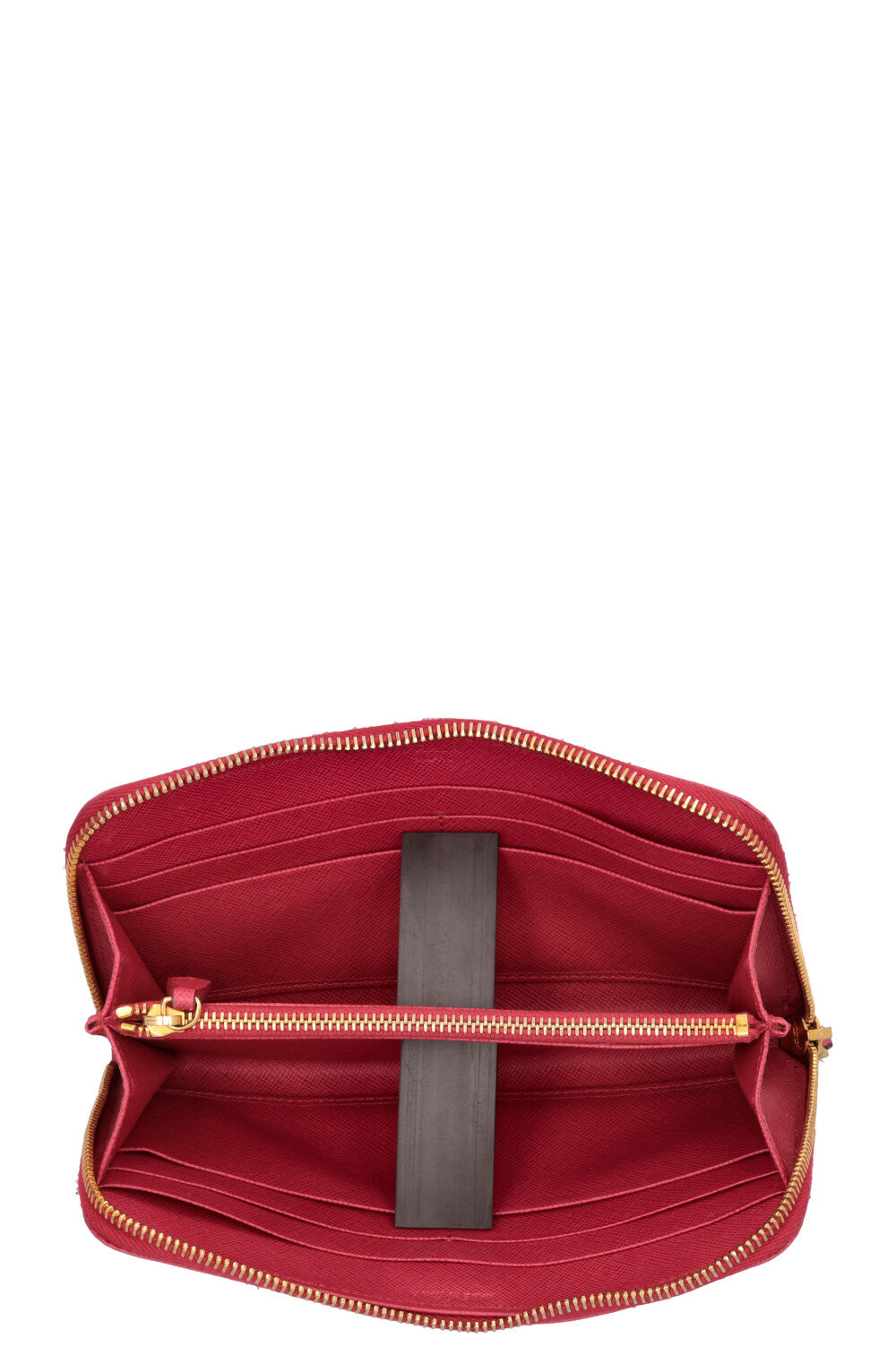 Portefeuille PRADA Zip Saffiano Rose