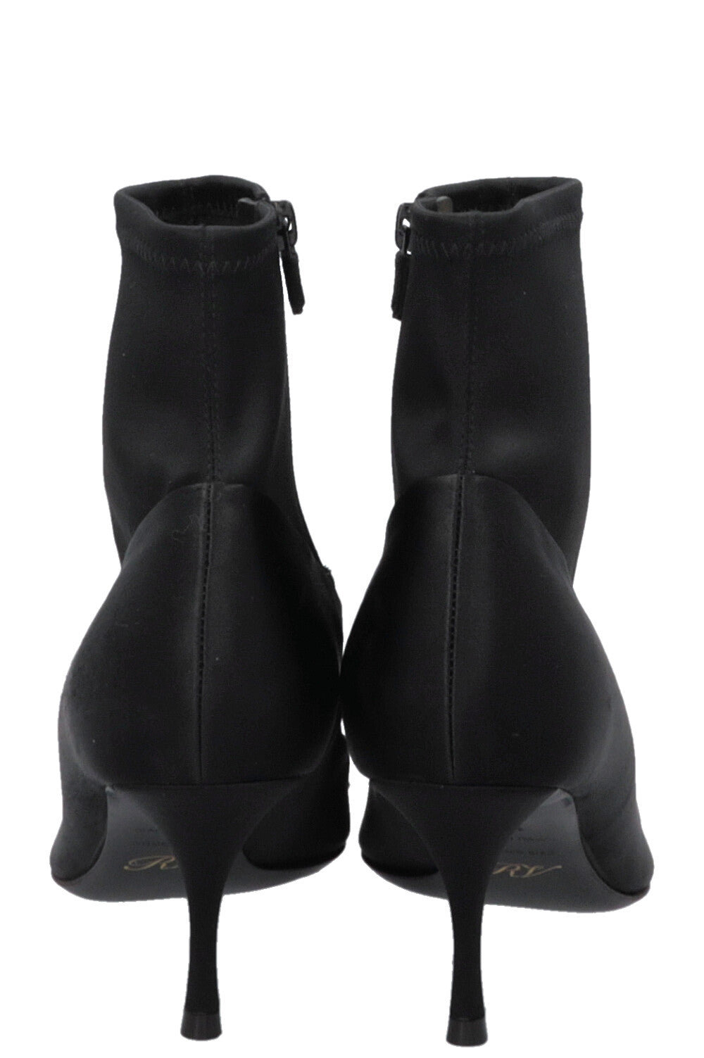 ROGER VIVIER Belle Sock Boots Satin Black
