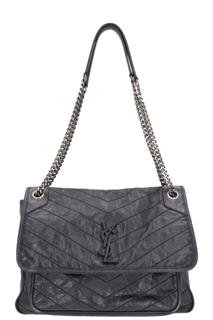 SAINT LAURENT Large Niki Shoulder Bag Blue