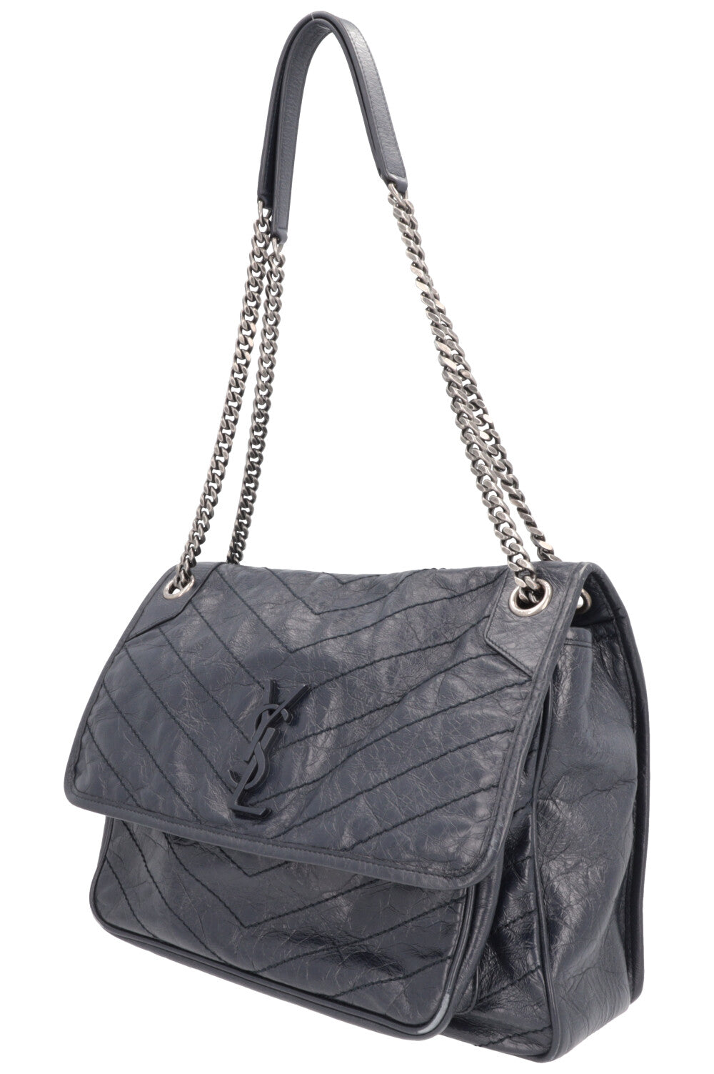SAINT LAURENT Large Niki Shoulder Bag Blue