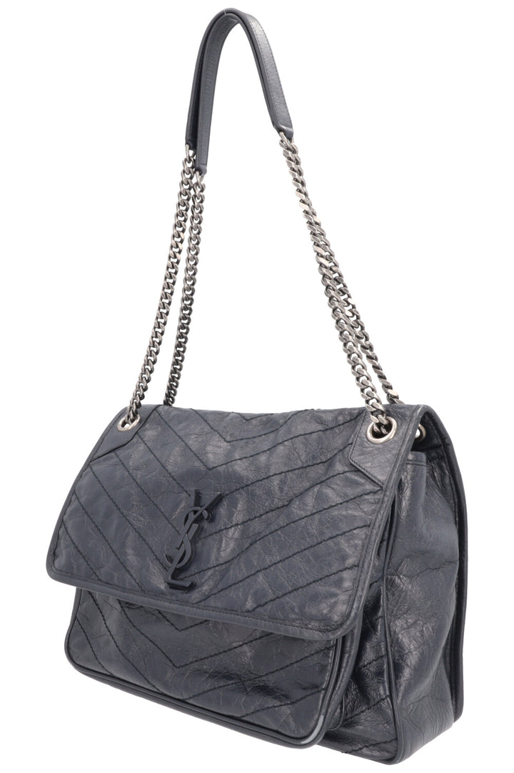 SAINT LAURENT Large Niki Shoulder Bag Blue
