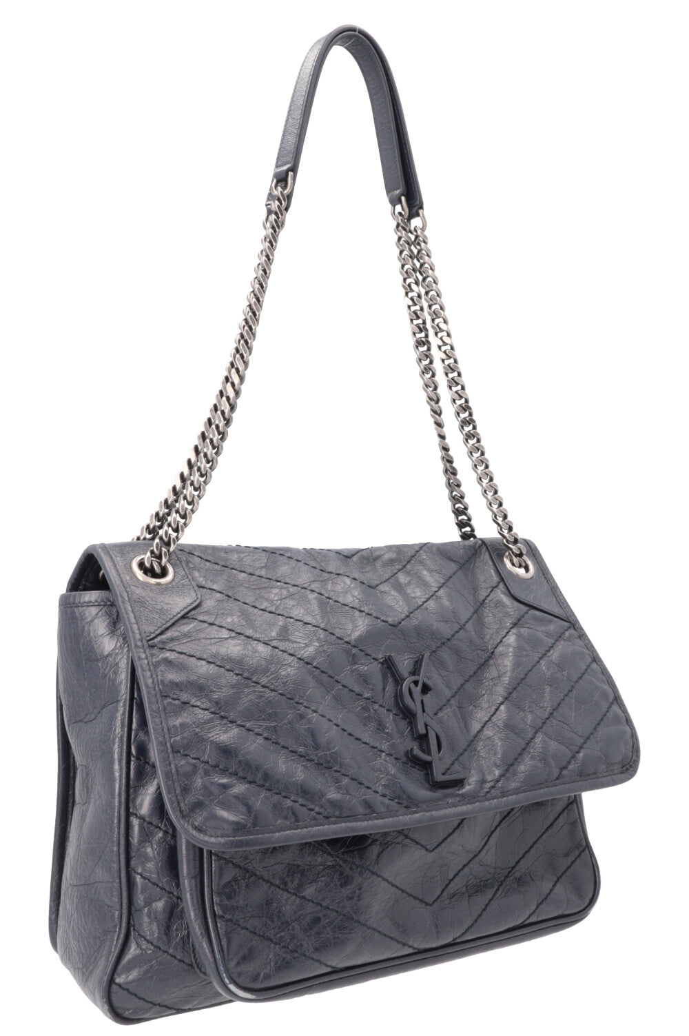 SAINT LAURENT Large Niki Shoulder Bag Blue