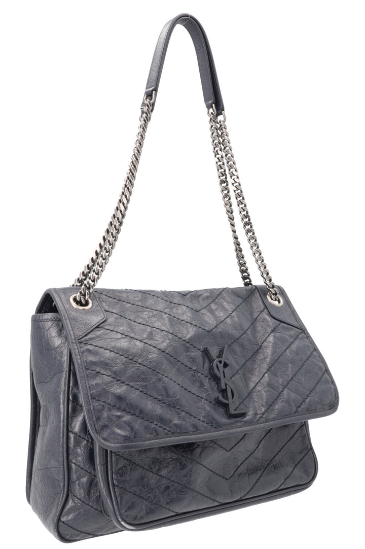 SAINT LAURENT Large Niki Shoulder Bag Blue