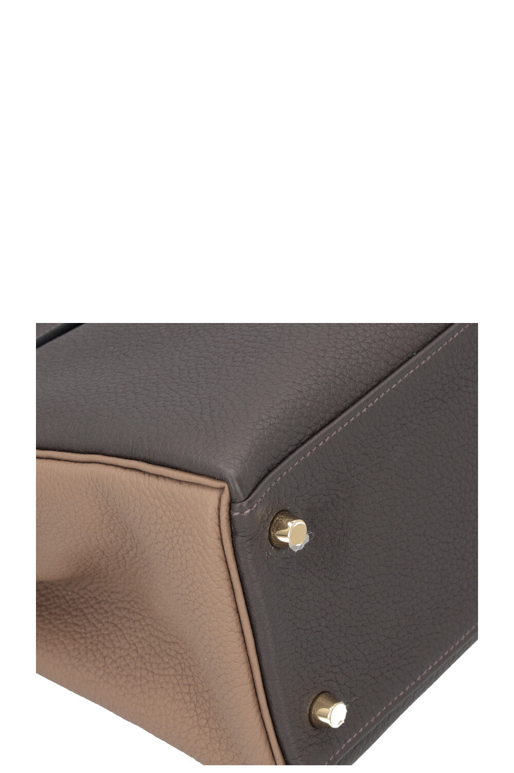 HERMÈS Kelly 32 HSS Togo Étoupe Plain Permabrass