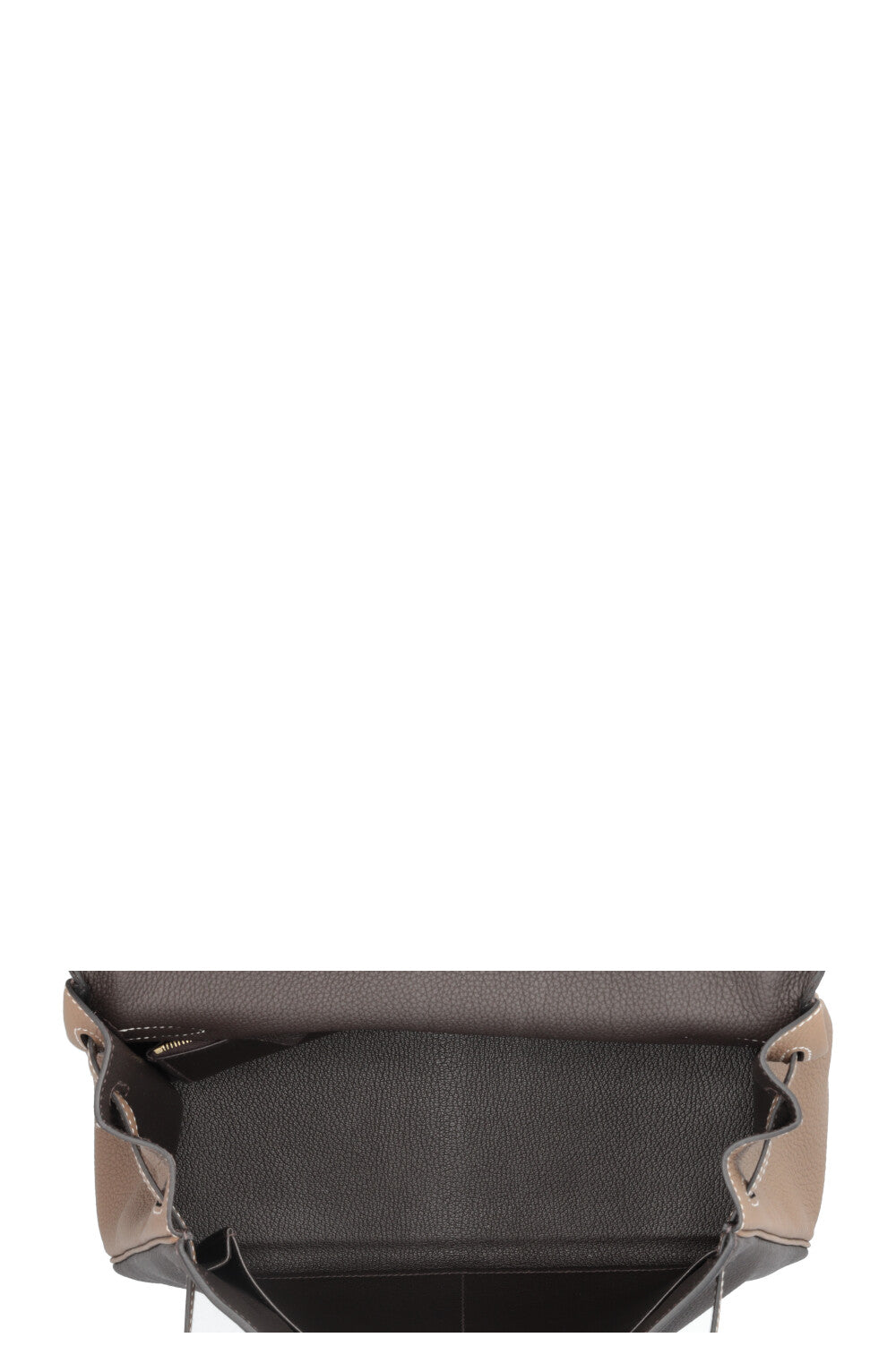 HERMÈS Kelly 32 HSS Togo Étoupe Plain Permabrass