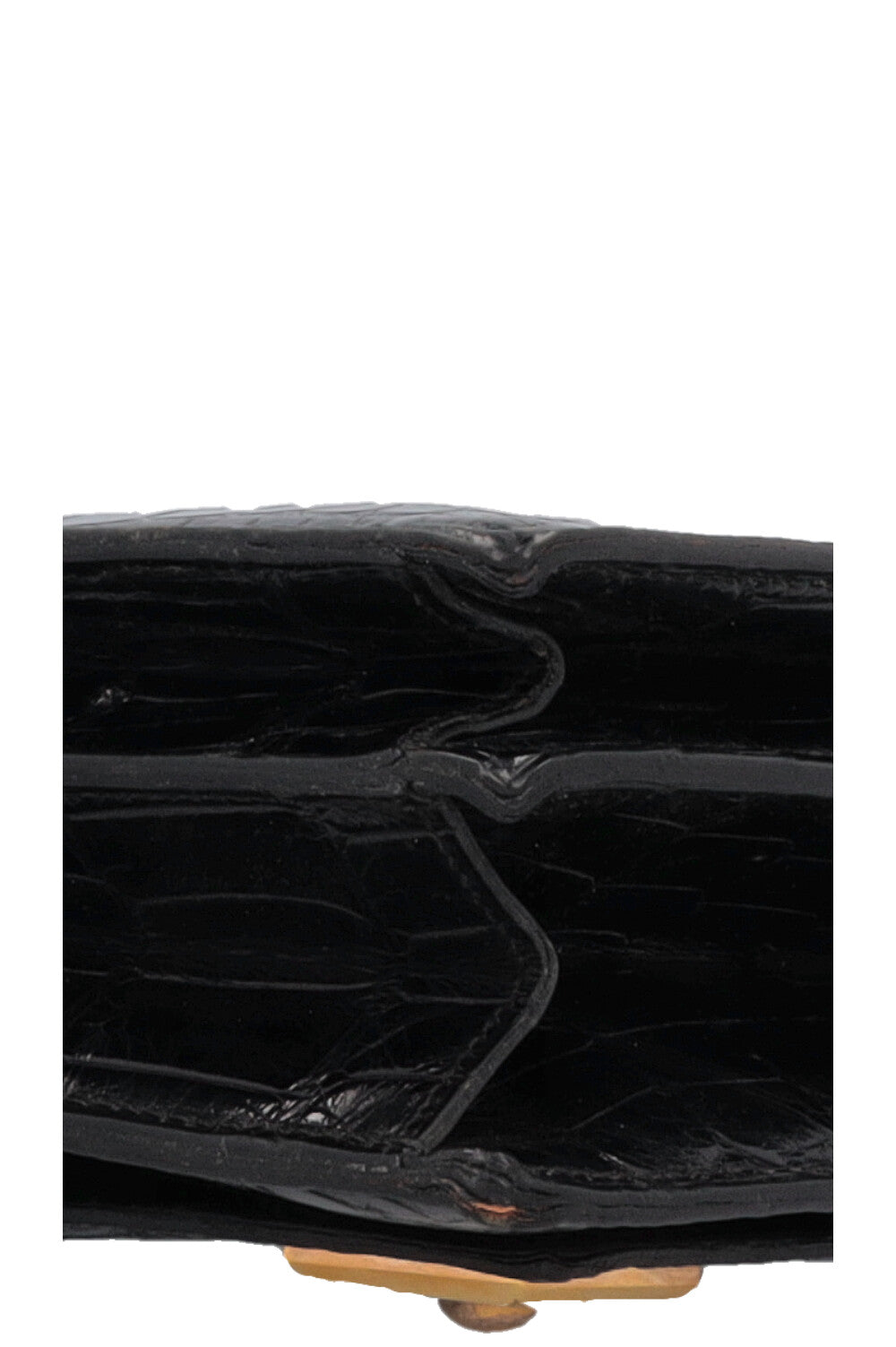 HERMÈS The Piano Handbag Black Porosus Croco