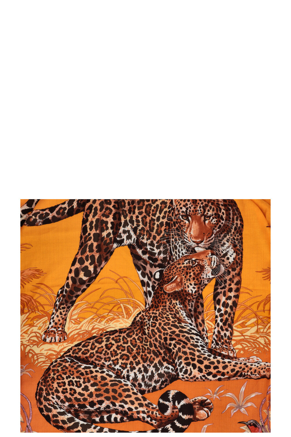 HERMÈS Jungle Love Scarf 140 Cashmere Pink