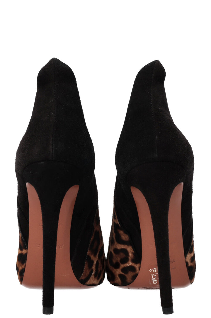 Bottines ALAIA en poils de veau guépard
