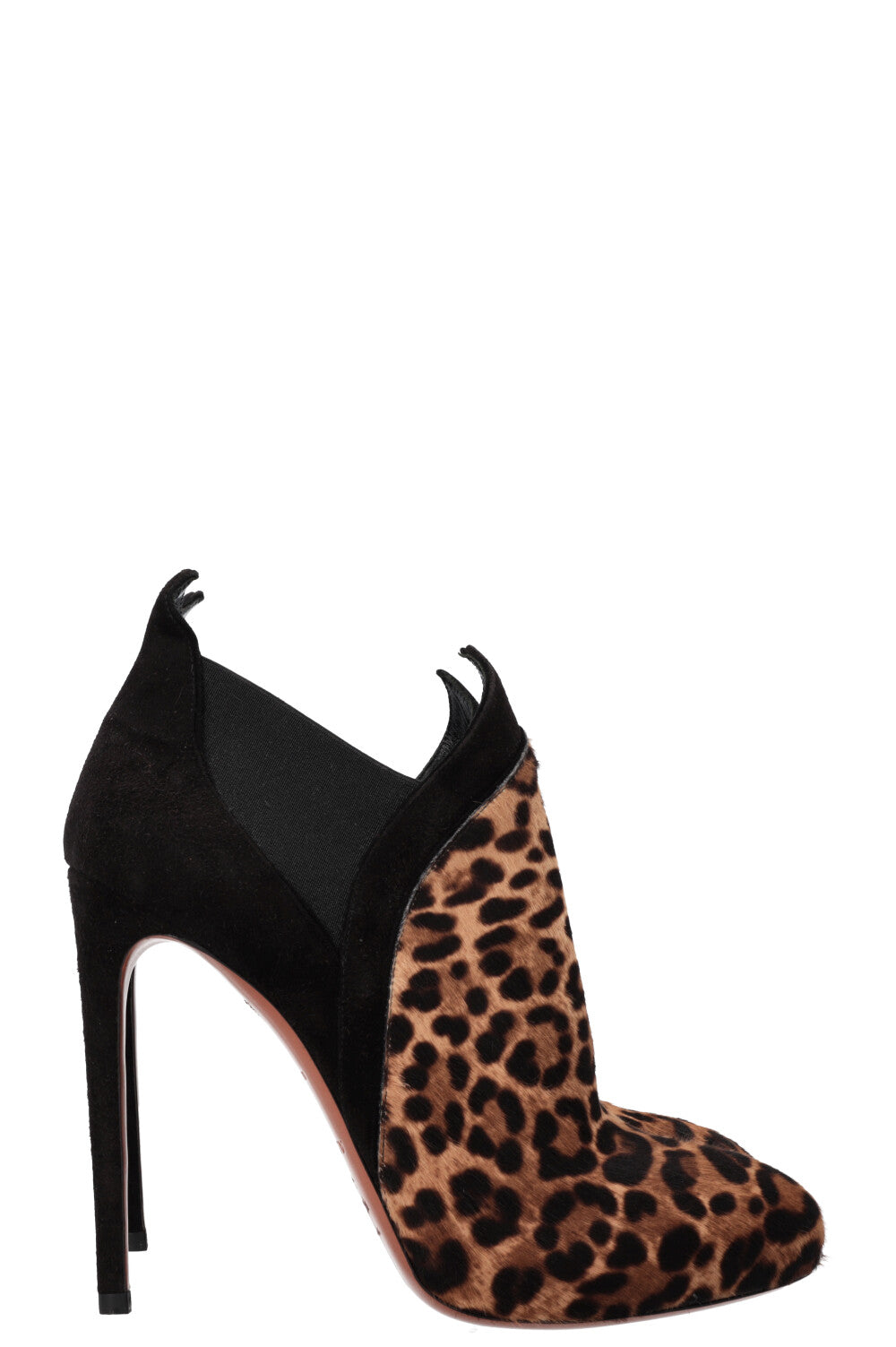 Bottines ALAIA en poils de veau guépard