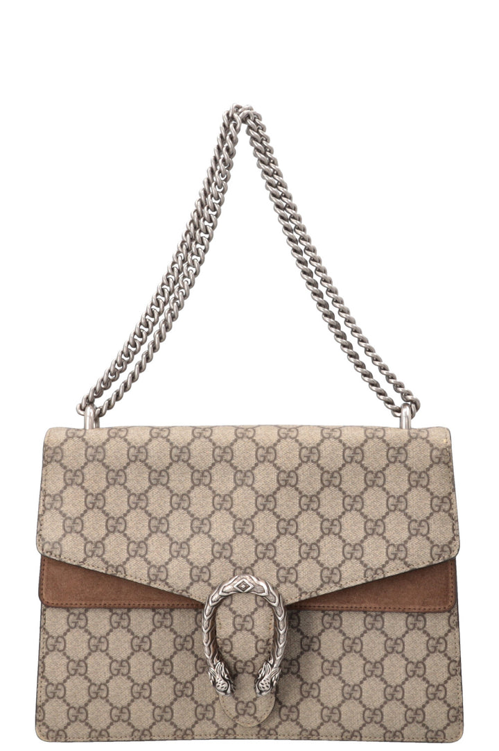 GUCCI Dionysus GG Supreme Bag Medium Brown