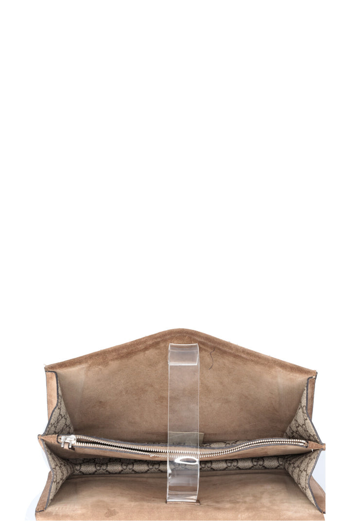 GUCCI Dionysus GG Supreme Bag Medium Brown