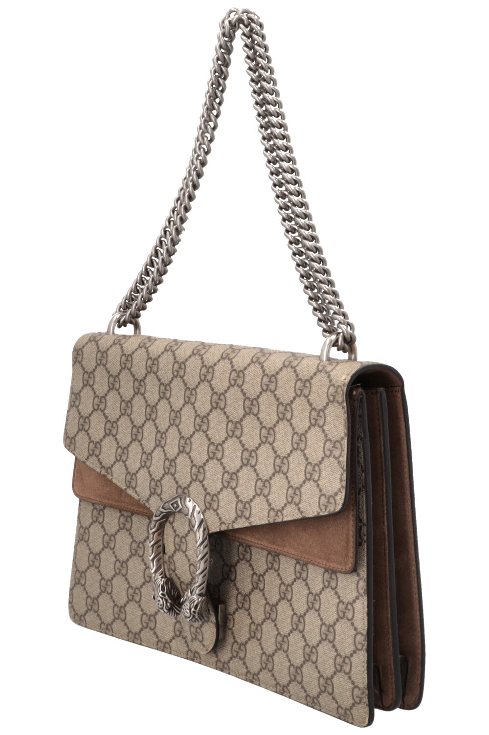GUCCI Dionysus GG Supreme Bag Medium Brown