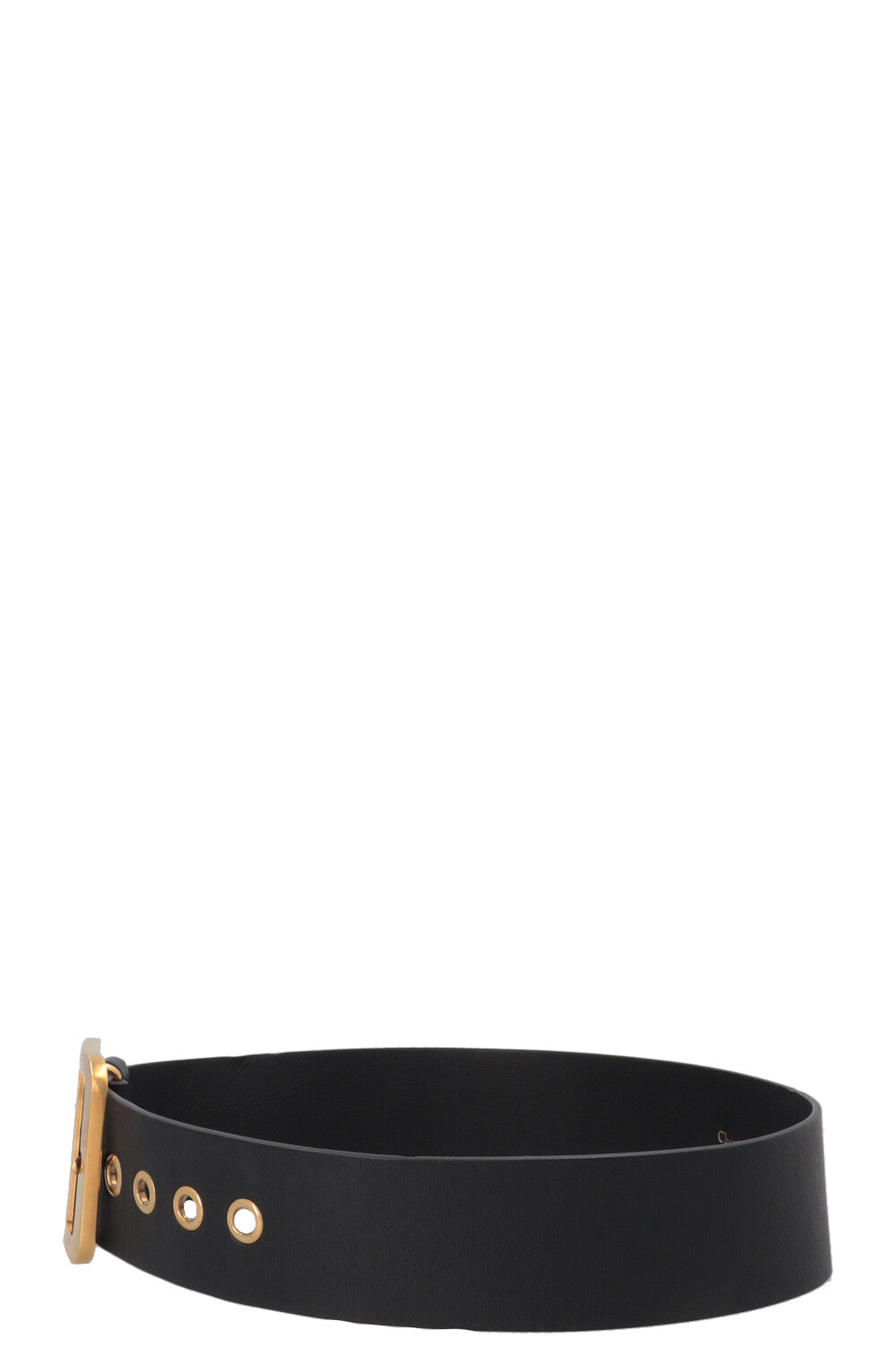 CHISTIAN DIOR D-Fence Belt Leather Black