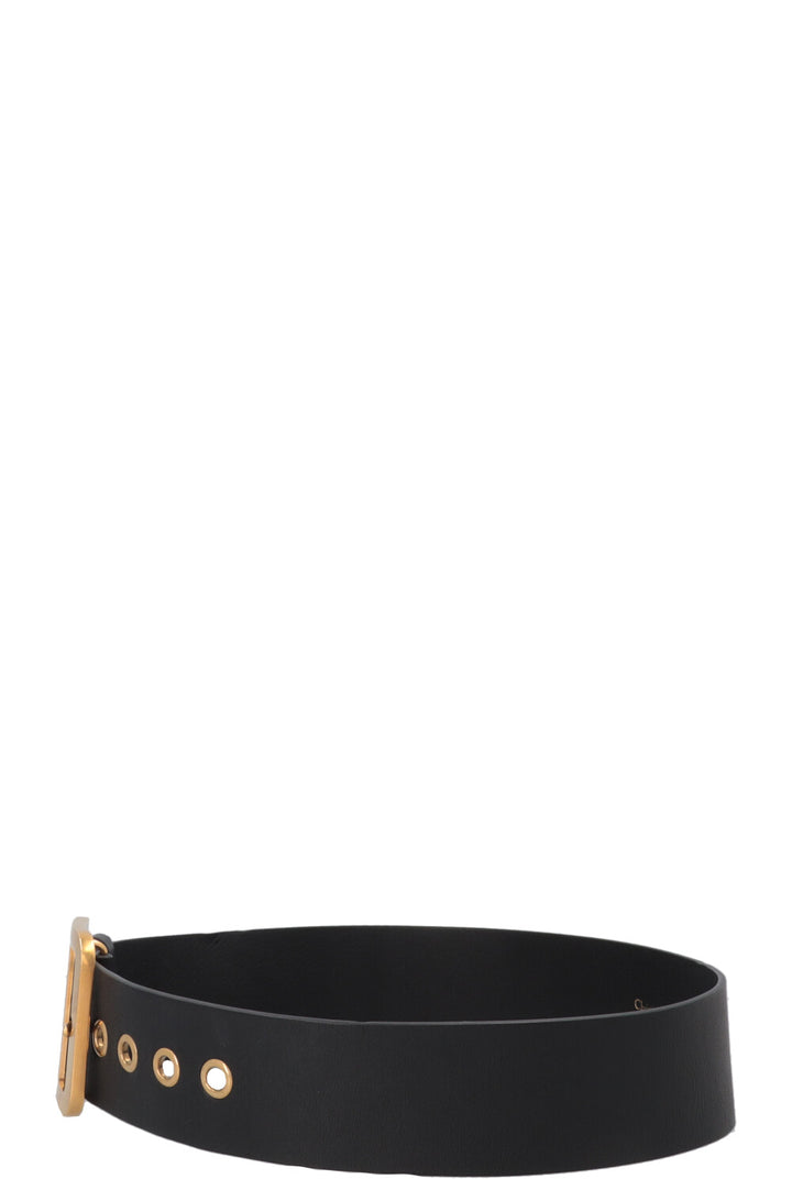 CHISTIAN DIOR D-Fence Belt Leather Black