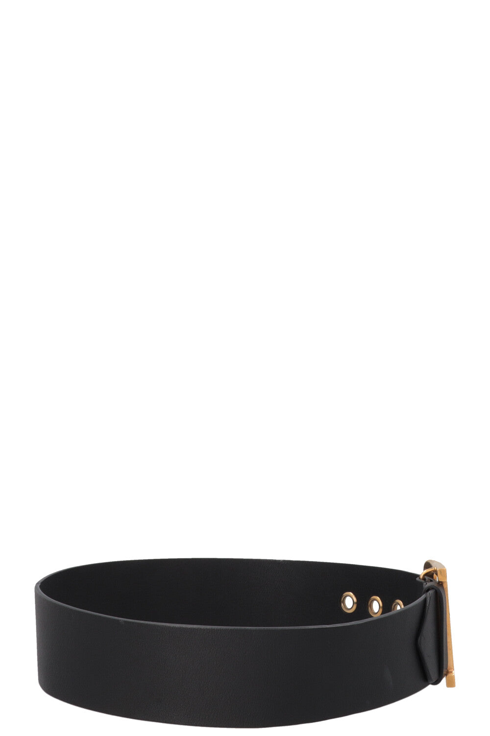 CHISTIAN DIOR D-Fence Belt Leather Black
