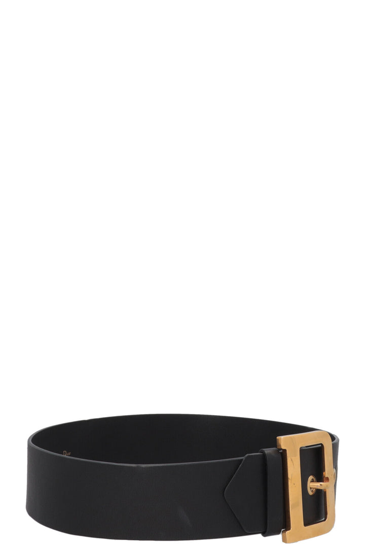 CHISTIAN DIOR D-Fence Belt Leather Black
