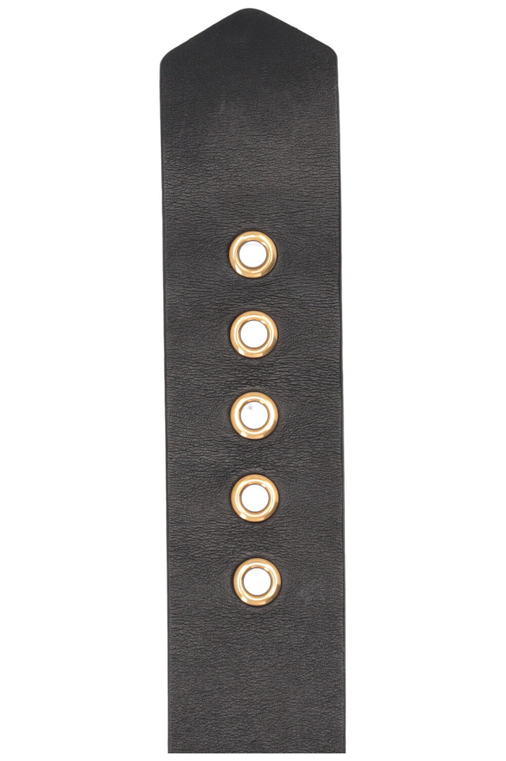 CHISTIAN DIOR D-Fence Belt Leather Black