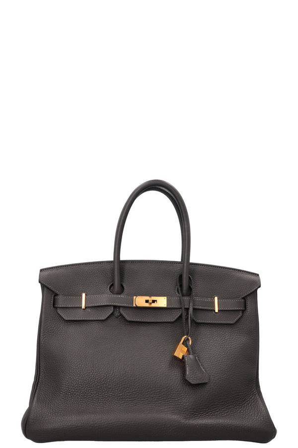 HERMÈS Birkin 35 Retourne Togo Gris Foncé