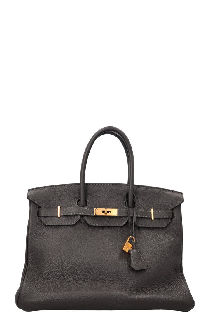 HERMÈS Birkin 35 Retourne Togo Gris Tourterelle