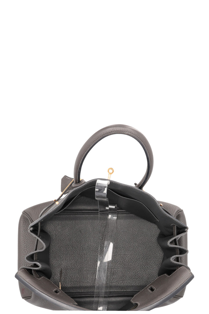 HERMÈS Birkin 35 Retourne Togo Gris Tourterelle