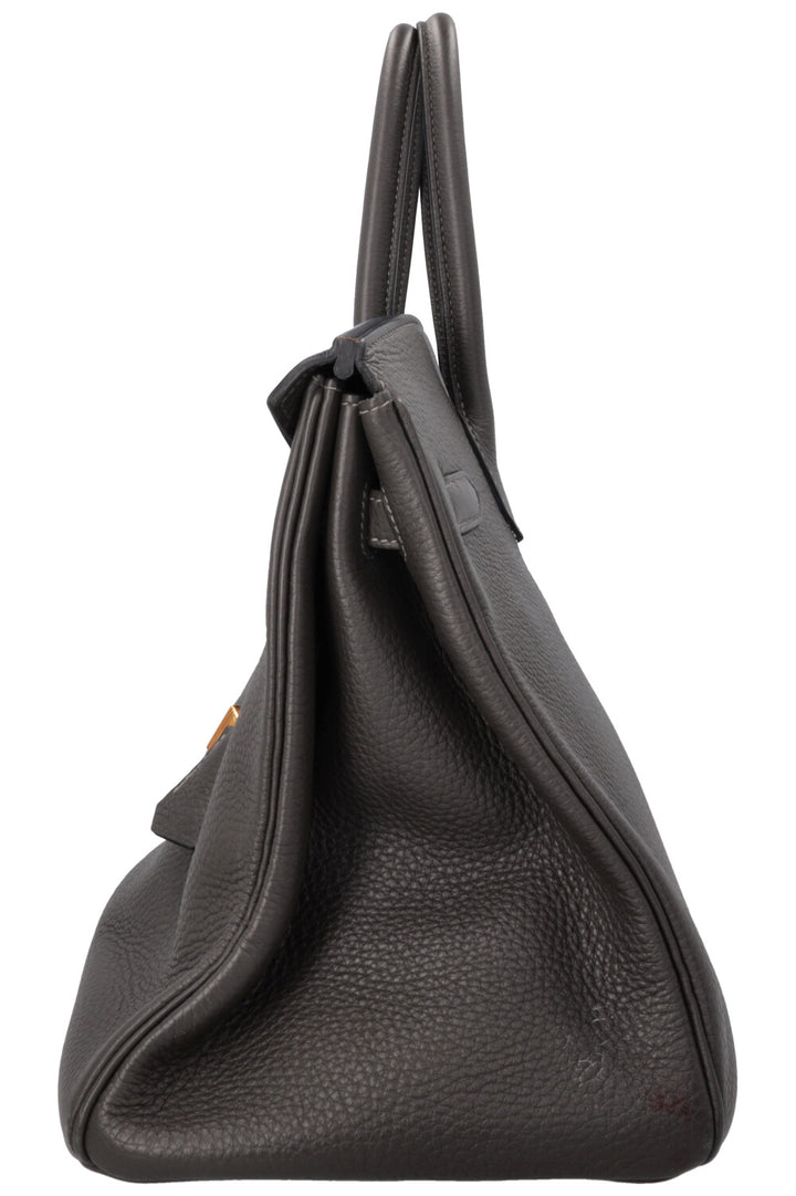 HERMÈS Birkin 35 Retourne Togo Gris Tourterelle