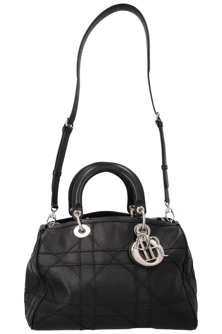 CHRISTIAN DIOR Granville Cannage Bowling Lady Dior Black