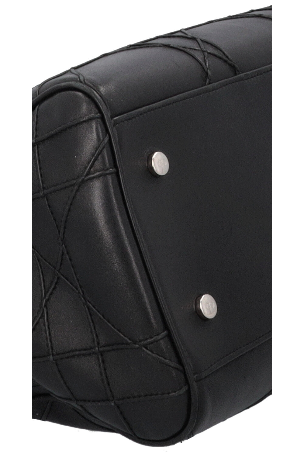 CHRISTIAN DIOR Granville Cannage Bowling Lady Dior Black