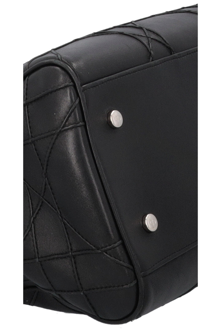 CHRISTIAN DIOR Granville Cannage Bowling Lady Dior Black