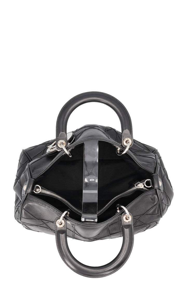 CHRISTIAN DIOR Granville Cannage Bowling Lady Dior Black