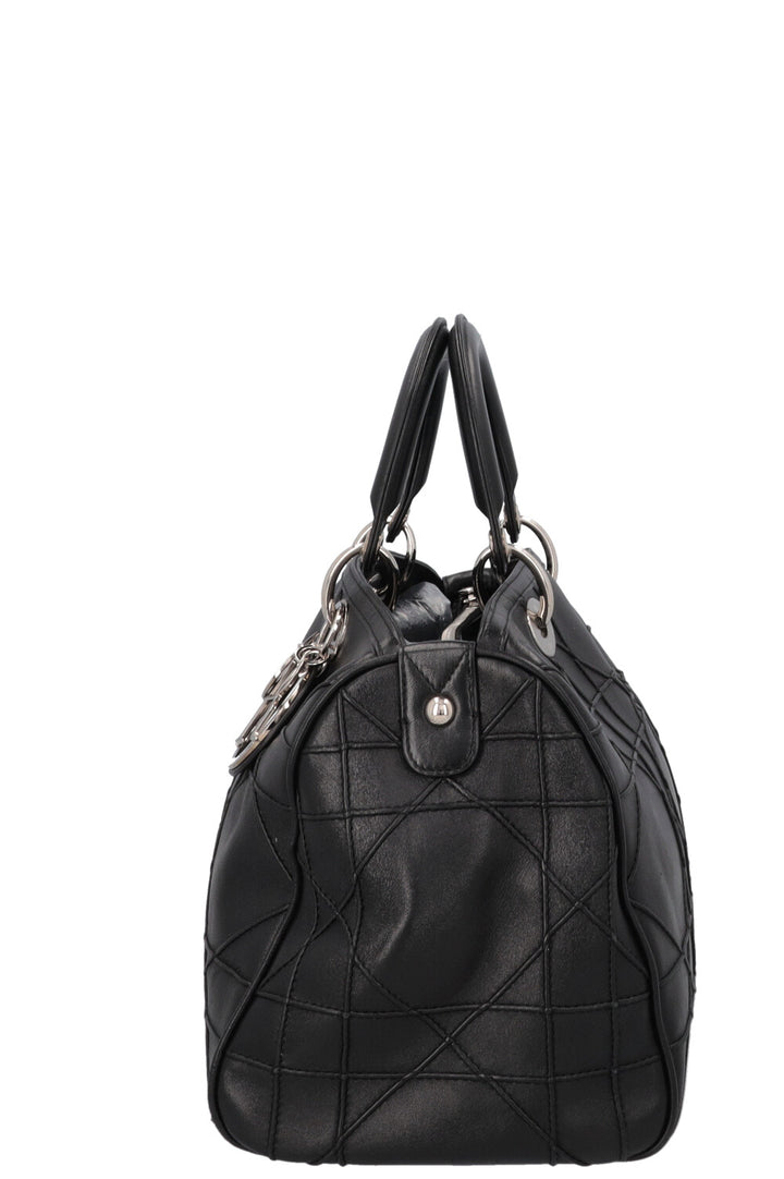CHRISTIAN DIOR Granville Cannage Bowling Lady Dior Black