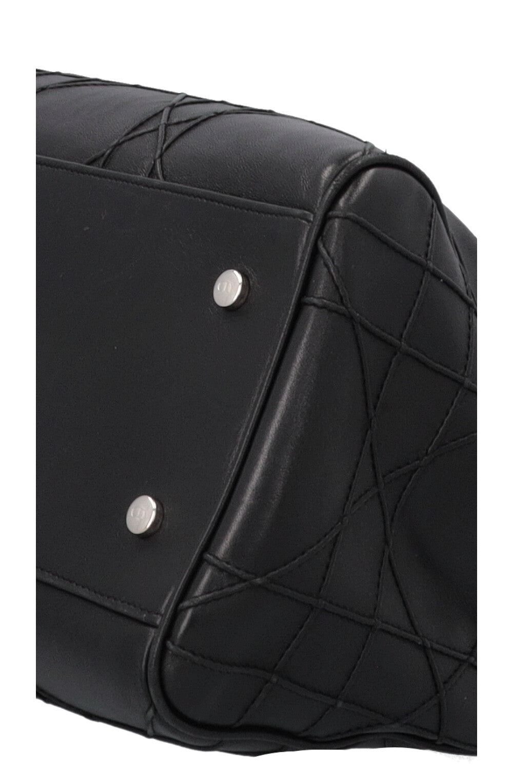 CHRISTIAN DIOR Granville Cannage Bowling Lady Dior Black