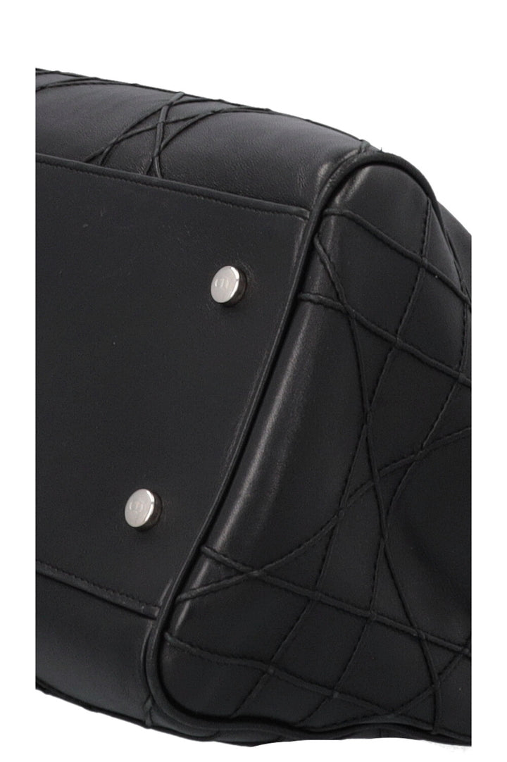 CHRISTIAN DIOR Granville Cannage Bowling Lady Dior Black