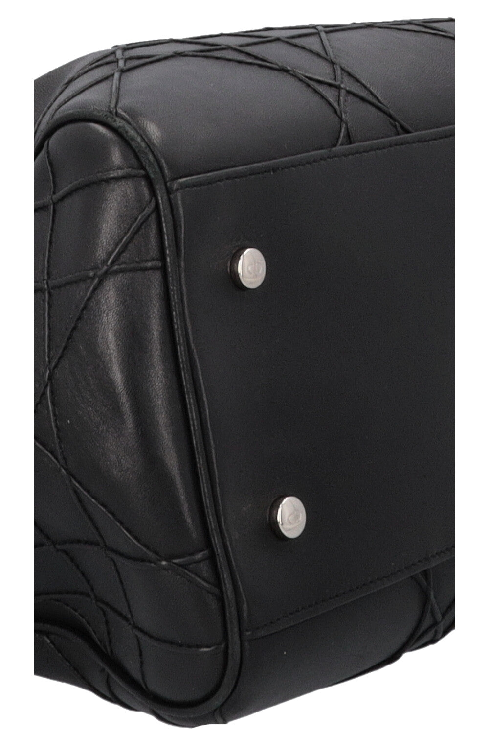 CHRISTIAN DIOR Granville Cannage Bowling Lady Dior Black