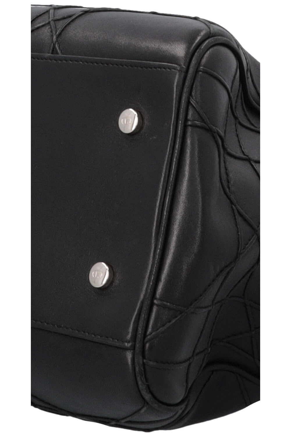 CHRISTIAN DIOR Granville Cannage Bowling Lady Dior Black