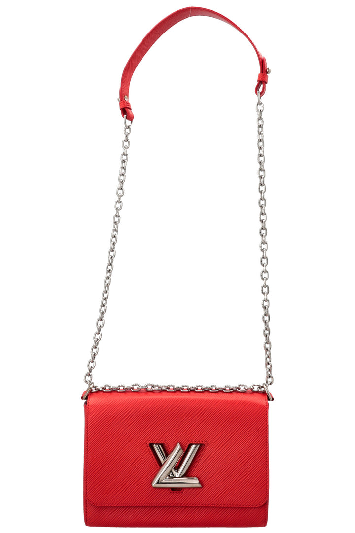 LOUIS VUITTON Twist MM Crossbody Bag Epi Red