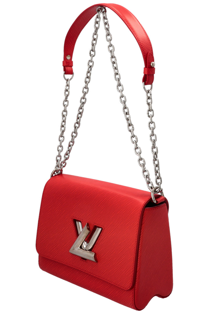 LOUIS VUITTON Twist MM Crossbody Bag Epi Red