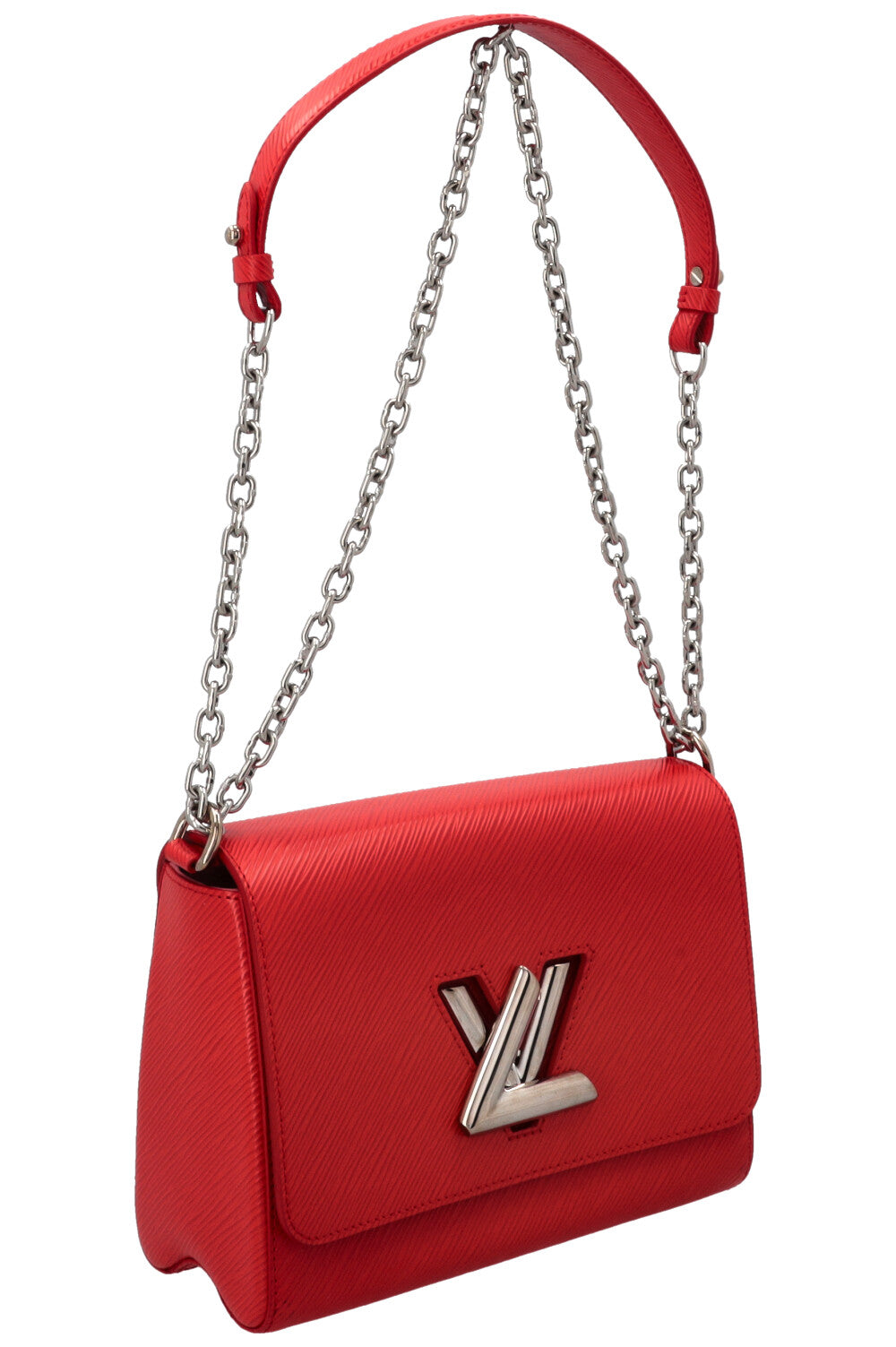 LOUIS VUITTON Twist MM Crossbody Bag Epi Red