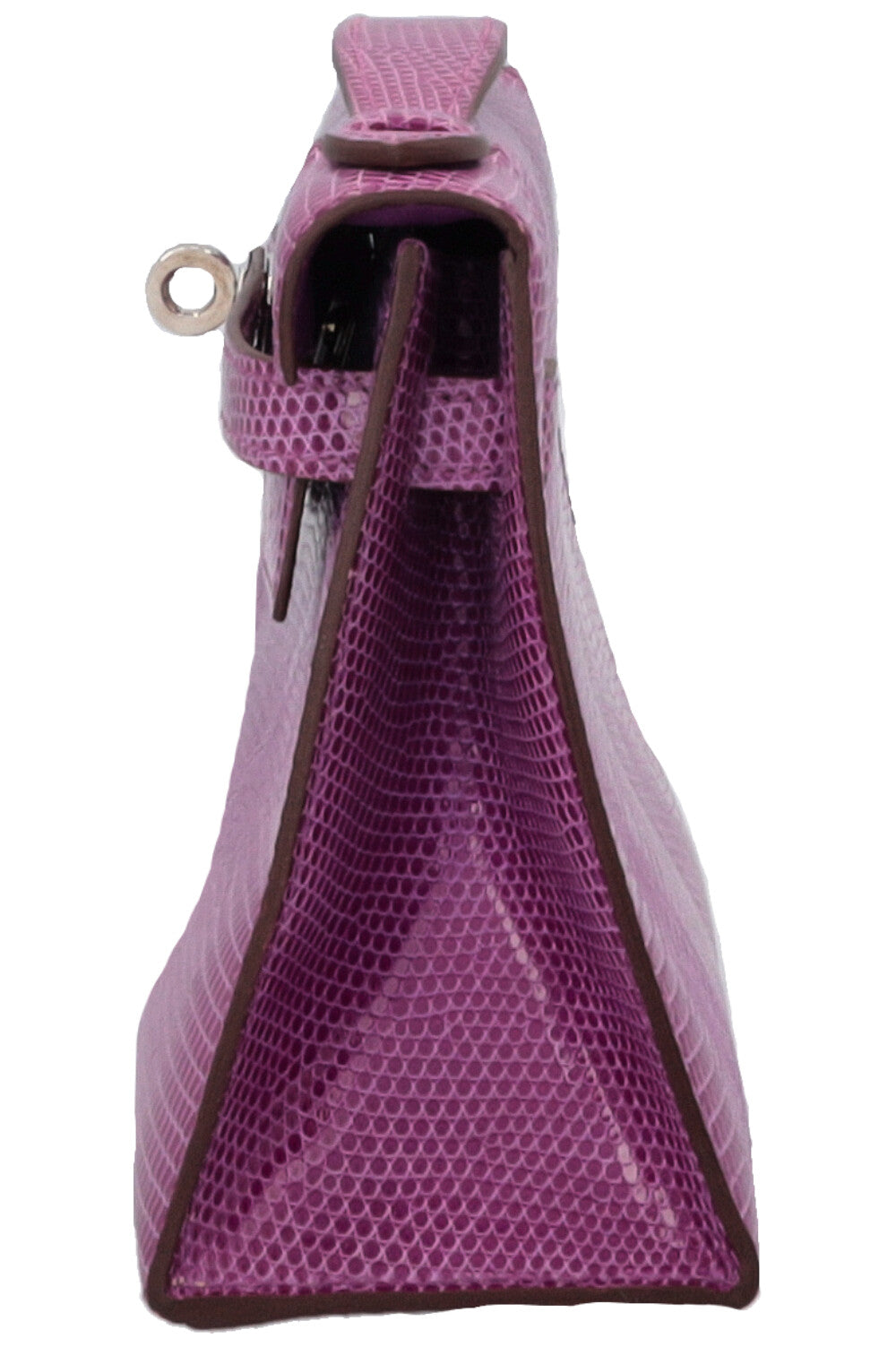 HERMÈS Kelly Pochette Lizard Violet